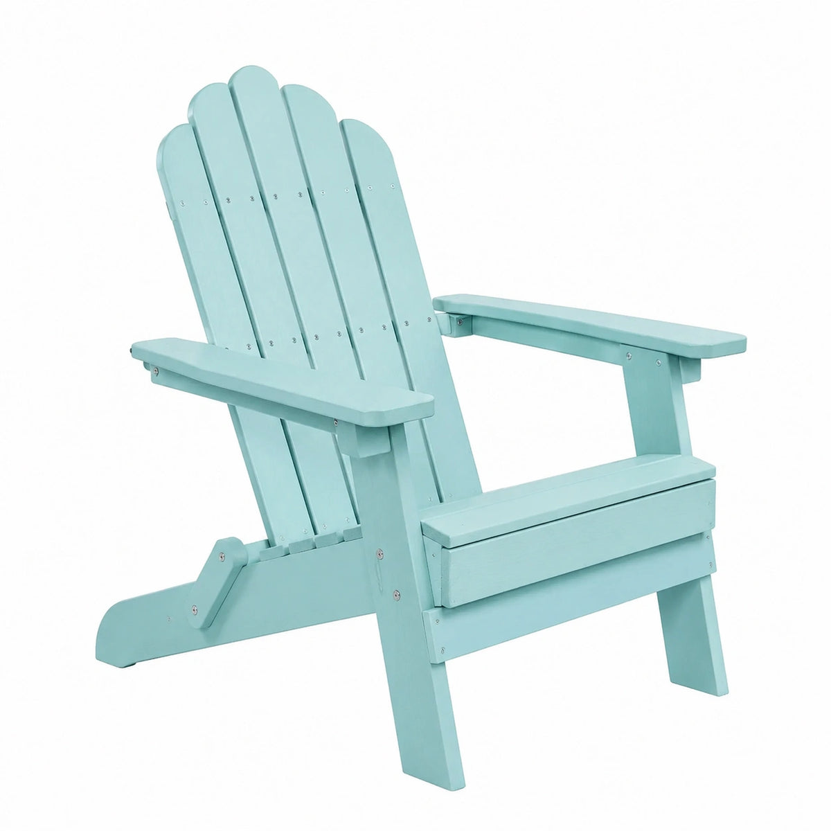 Fauteuil Adirondack 83 x 79 x 98 cm en bois bleu clair pour extérieur style classique